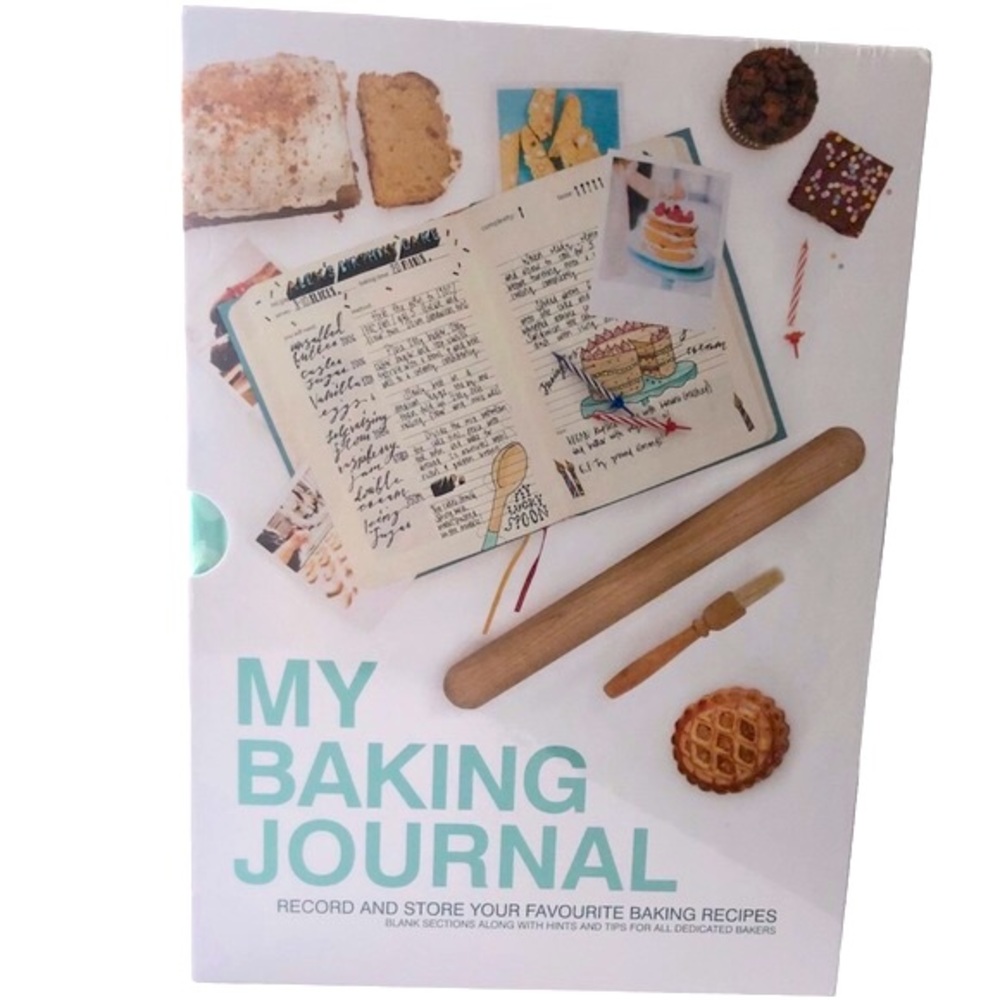 Baking Journal Notebook Blank Recipe Book For Baking & DIY Cookbook. Brand New